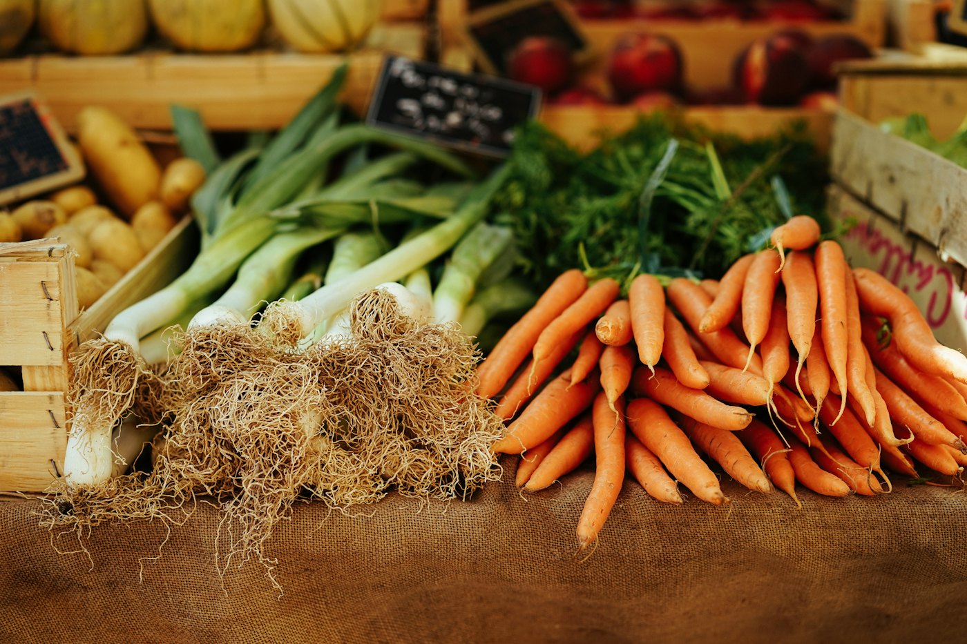 GreenAcre produce on the farm-stand table